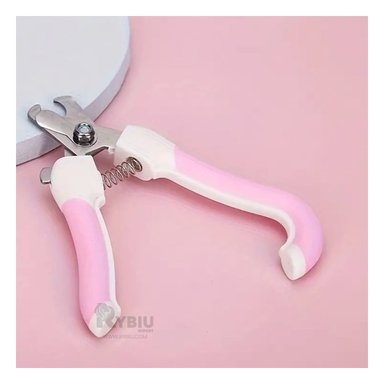 CORTAUÑAS PERRO Y GATO RYBIU MA31091 PET CON LIMA UN MANGO CURVO ROSADO GRANDE