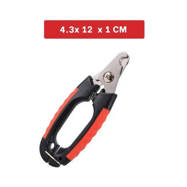 CORTAUÑAS PERRO Y GATO RYBIU MA31087 PET DE ACERO INOXIDABLE ROJO CHICO - 4