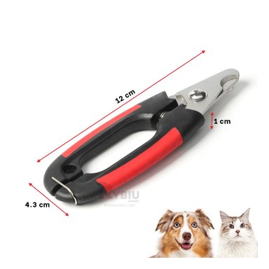 CORTAUÑAS PERRO Y GATO RYBIU MA31087 CON MANGO ANTIDESLIZANTE CHICO + AGENDITA - 5