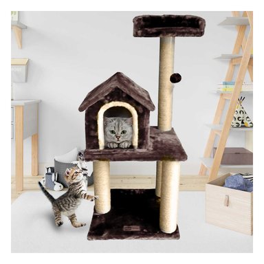 GYM GATO MA31129 RYBIU RESISTENTE DURADERO MARRON Y STICKERS