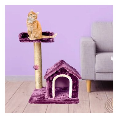GYM GATO MA31120 RYBIU FORMA DE CASA DE DOS PISOS LILA - 2