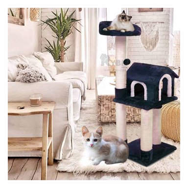 GIMNASIO GATO MA31126 RYBIU ATRACTIVO UTIL TONO AZUL Y STICKERS