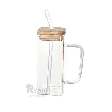 VASO CON TAPA Y CAÑITA TRANSPARENTE 350ML Y+PAPEL DE REGALO