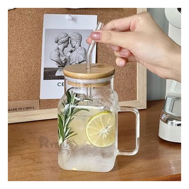 VASO CON TAPADERA 500ML RYBIU CO32135 TRANSPARENTE +REGALO STICKERS