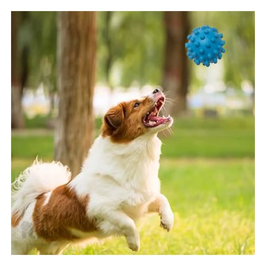 JUGUETE PERROS MA31150 RYBIU PARA MORDER PET TALLA L CELESTE +PAPEL DE REGALO