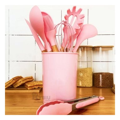 SET UTENSILIOS RYBIU CO29871 ROSADO ELEGANTE COMIDAS + REGALO AGENDITA