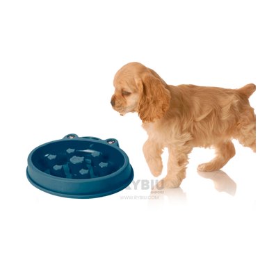 PLATO PERRO MA31300 DESESTRESANTE RANITA PET AZUL Y PAPEL REGALO RYBIU