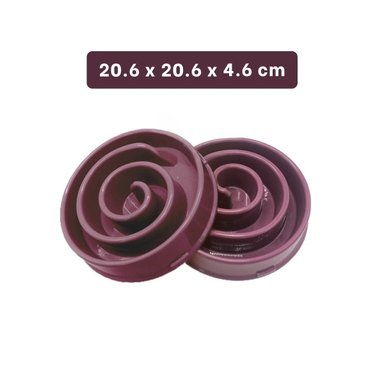 PLATO PERRO MA31301 DESESTRESANTE ESPIRAL EN GUINDA Y PAPEL REGALO RYBIU - 4