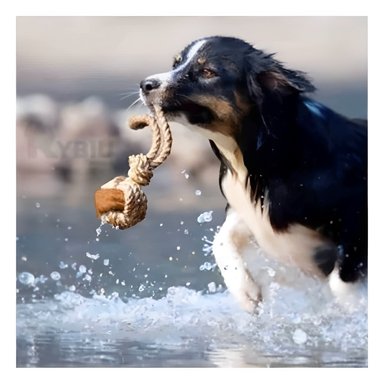 JUGUETE PERROS MA31169 RYBIU PETS EN COLOR MOSTAZA +PAPEL DE REGALO