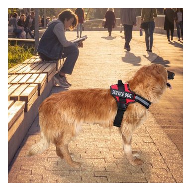 ARNÉS PERROS MA30963 RYBIU FLEXIBLE AL MOVIMIENTO EN TONO ROJO Y+PAPEL DE REGALO