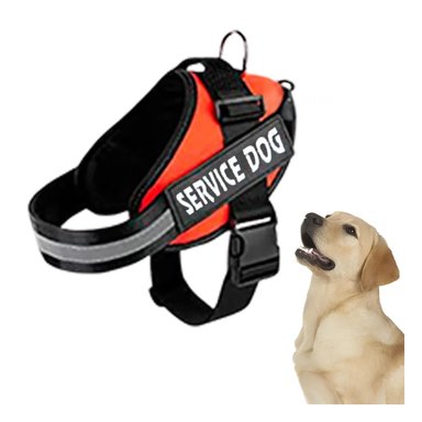 ARNÉS PERROS MA30966 RYBIU PECHERA SERVICE DOG TALLA M DE COLOR ANARANJADO