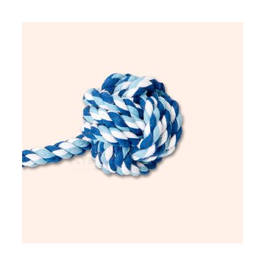 JUGUETE PERRO MA31345 RESISTENTE NUDO GRANDE Y NUDITO AZUL RYBIU