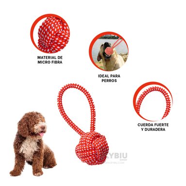 SOGA PERRO MA31350 LAVABLE ROJO + PAPEL DE REGALO RYBIU