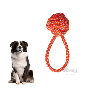 SOGA PERRO MA31350 CON NUDO GRANDE ROJO RYBIU