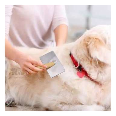 PEINE PERRO RYBIU MA31219 EVITA NUDOS ROJO + PAPEL DE REGALO