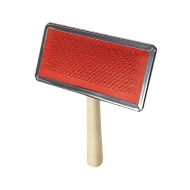 PEINE PERRO RYBIU MA31217 CEPILLO RESISTENTE TALLA M TONO ROJO + STICKERS - 3