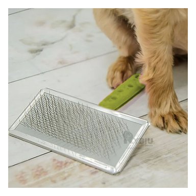 PEINE PERRO RYBIU MA31231 TA VERSATIL Y DURADERO VERDE + STICKERS