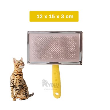 PEINE PERRO RYBIU MA31230 TA MADERA DURADERO AMARILLO + PAPEL DE REGALO