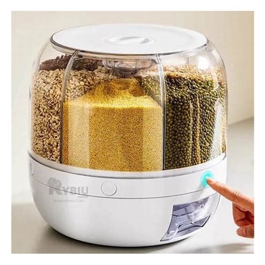 DISPENSADOR RYBIU CO30394 BLANCO FLOR 6 KG MOVER + STICKERS