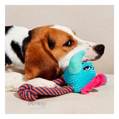 PELUCHE FELPA PERRO Y GATO MA31260 CON SOGA PET ELEFANTE RYBIU