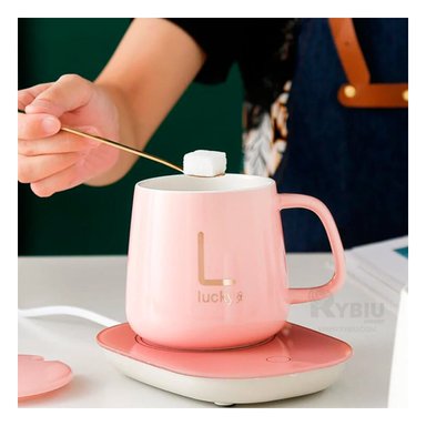 CALENTADOR FUNCIONAL DE TAZAS RYBIU CO30461 EN ROSADO+ REGALO AGENDITA