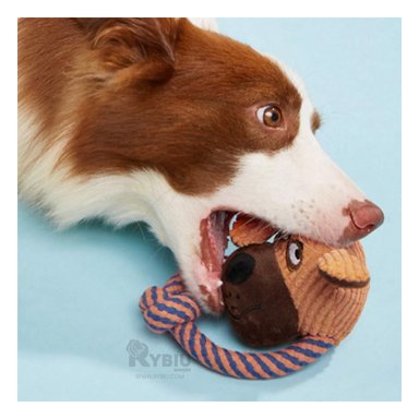 PELUCHE FELPA PERRO Y GATO MA312612 CON SOGA PET FORMA DE PERRO RYBIU