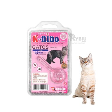 PIPETA PARA GATOS EFICAZ EN COLOR ROSADO