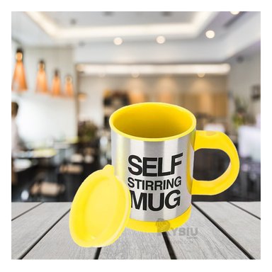 TAZA RYBIU UTIL PARA BATIR DE 400 ML EN +REGALO AGENDITA CO30471 AMARILLO