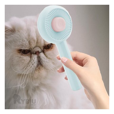 CEPILLO PERRO Y GATO RYBIU MA29960 Y QUITA PELUSAS CELESTE + AGENDITA