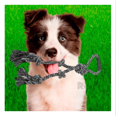 SOGA  SUAVE PERRO MA31364 PLOMO +PAPEL DE REGALO RYBIU