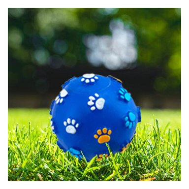 PELOTA PERROS MA31237 RYBIU PARA JUGAR PET EN COLOR AZUL +STICKERS