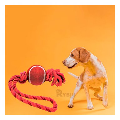 SOGA PERRO MA31359 CON BOLA TENNIS ROJO +AGENDITA RYBIU