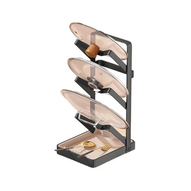 ORGANIZADOR RYBIU CO29880 ACERO INOXIDABLE NEGRO EFICAZ FUENTES + REGALO STICKERS - 3