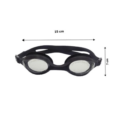 LENTES NATACIÓN RYBIU MG-1600 IDEALES NEGRO + PAPEL REGALO - 4