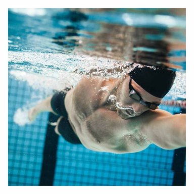 LENTES NATACIÓN RYBIU MG-HN72A CLASES PISCINA NEGRO