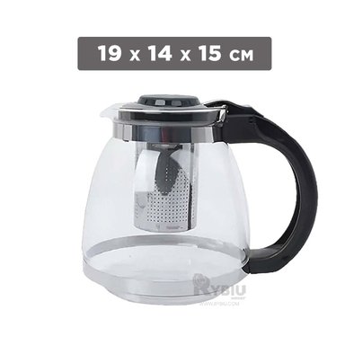 TETERA RYBIU CO30490 NEGRO 2L CON DISEÑO ELEGANTE + REGALO AGENDITA - 5