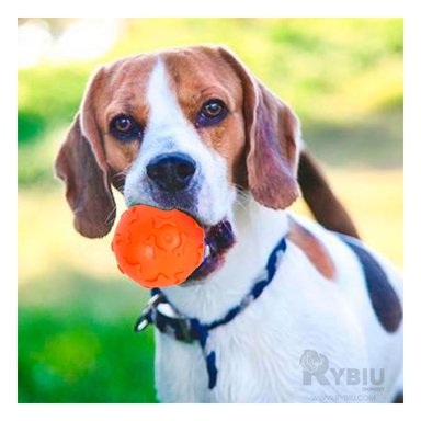 PELOTA PERROS MA31250 RYBIU SUAVE CON RELIEVE EN COLOR ANARANJADO +AGENDITA