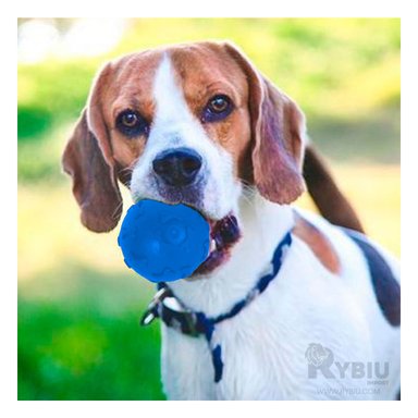 PELOTA PERROS MA31249 RYBIU SUAVE CON RELIEVE EN COLOR AZUL +AGENDITA