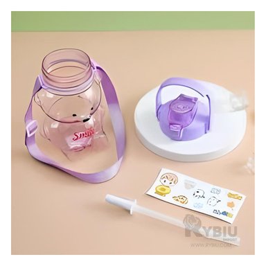 BOTELLA RYBIU CO30500 COMODA USO ESCOLAR MORADO + REGALO STICKERS