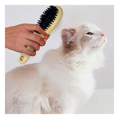 PEINE PERRO Y GATO RYBIU MA31215 LIGERO Y VERSATIL DE DOBLE CARA STANDAR + AGENDITA