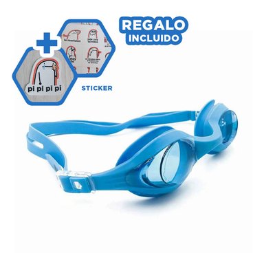 LENTES RYBIU MG-F268A CELESTE AJUSTABLES NADO + REGALO STICKERS