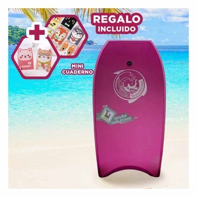 TABLA NATACIÓN RYBIU GR-41 MODERNA ANTIDESLIZANTE MORADO + REGALO AGENDITA