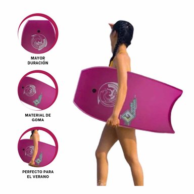 TABLA NATACIÓN RYBIU GR-41 MODERNA ANTIDESLIZANTE MORADO + REGALO AGENDITA - 3