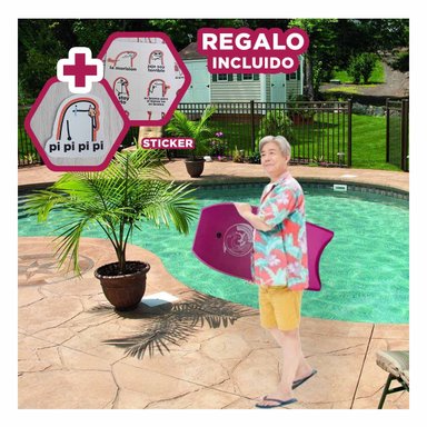 TABLA NATACIÓN RYBIU GR-41 HIDRODINAMICA APRENDICES MORADO + REGALO STICKERS