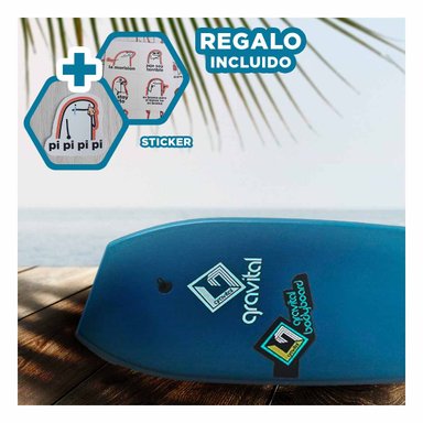 TABLA NATACIÓN RYBIU GR-41 DURABLE APRENDICES CELESTE + REGALO STICKERS