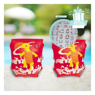 FLOTADOR RYBIU 32043 ROJO BRAZERO + STICKERS NIÑO