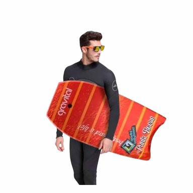 TABLA NATACIÓN RYBIU 42 ANARANJADO RAYAS + PAPEL REGALO