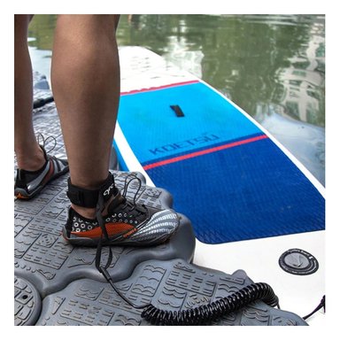 CORREA TABLA NATACIÓN RYBIU ACERO INOXIDABLE MOD LEASH GRAVITAL NEGRO