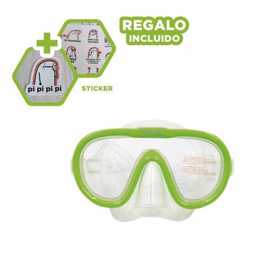 LENTES NATACIÓN RYBIU 55916 MANEJABLES PROTECCION UV VERDE + REGALO STICKERS