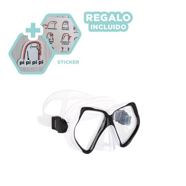 LENTES NATACIÓN RYBIU M-15265 SEGURO CONTRA FILTRACION NEGRO + REGALO STICKERS